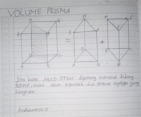 Rumus Volume Prisma Segitiga Sama Sisi