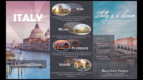 Italy travel brochure on Behance | Travel brochure design, Travel ...