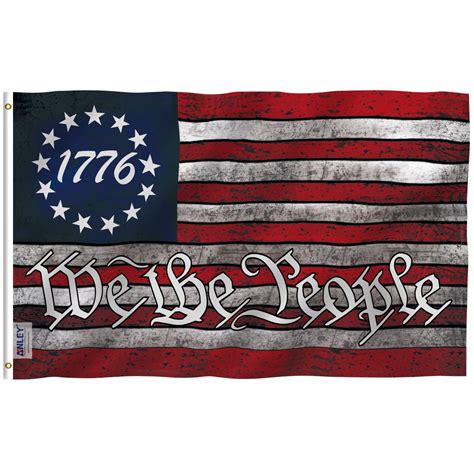 Flag 1776 American We The People Flags Circle Stars 3x5 Ft With ...