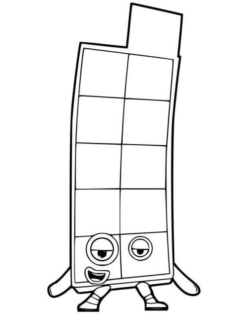 Kids-n-fun.com | Coloring page Numberblocks 11