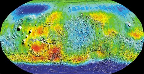 Topographic Map Of Mars | Carolina Map