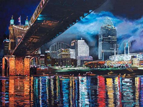 Posts about Cincinnati skyline painting on JefferyJ.com| Fine Art ...