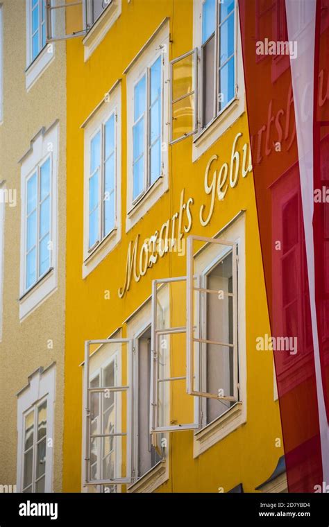 Austria, Salzburg, Mozart's birthplace and museum Stock Photo - Alamy