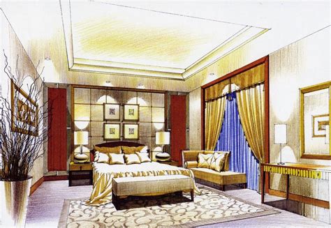 Bedroom interior design sketch | Sketches | Pinterest | Interior design ...