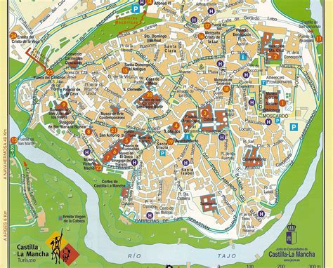 Toledo Spain Tourist Map - Best Tourist Places in the World