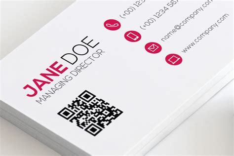 QR Code Business Card Template Vol 2 — Medialoot