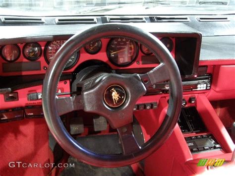 1988 Lamborghini Countach 5000 Quattrovalvole Red Steering Wheel Photo ...