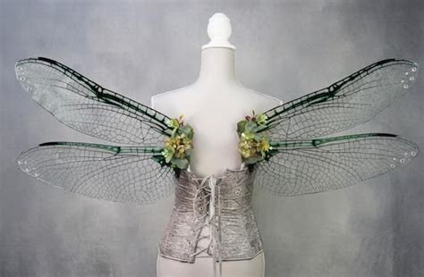 RESERVED - Made to Order - New Extra Large Glittering Green Dragonfly ...