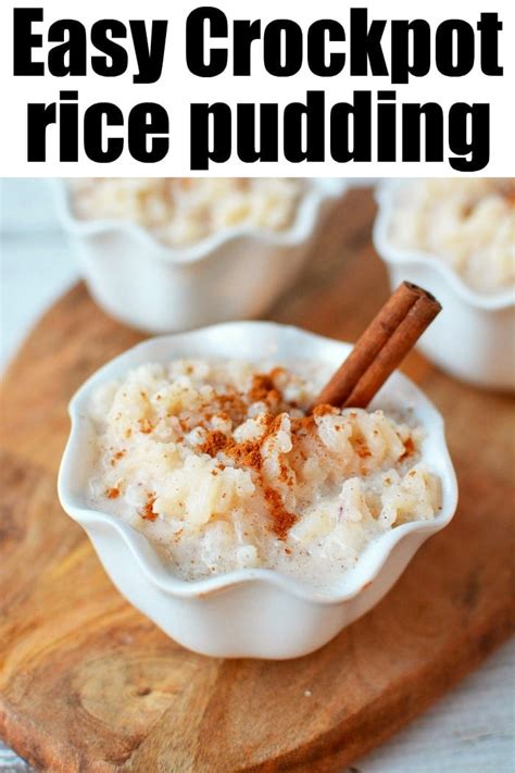 Slow Cooker Rice Pudding Minute Rice Coconut Milk - Dairy Free