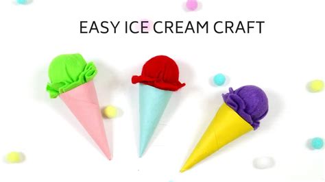 How to make an ice cream cone craft- Easy craft idea for kids using ...