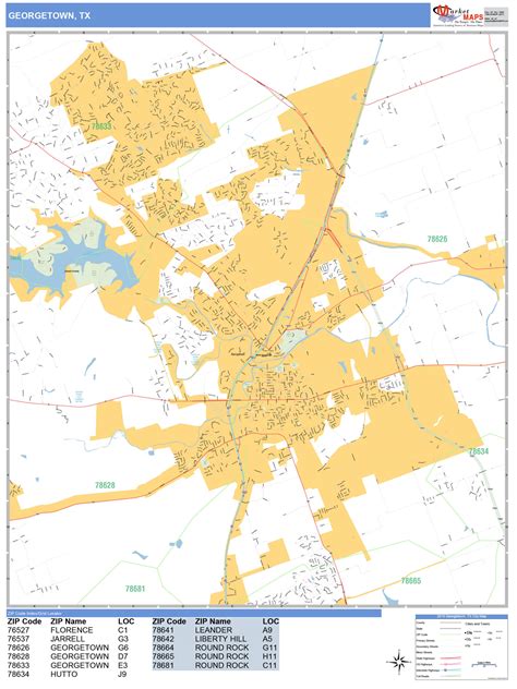 Georgetown Texas Map | Wells Printable Map