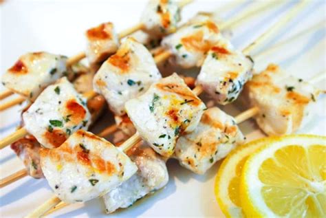 Lemon Pepper Grilled Swordfish Kabobs Recipe