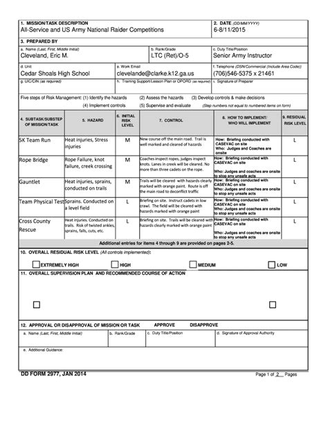 Da2977 Example - Fill Online, Printable, Fillable, Blank | pdfFiller