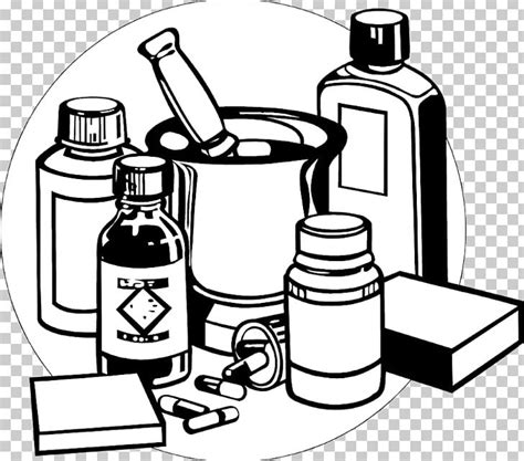 Medication Clipart Black And White