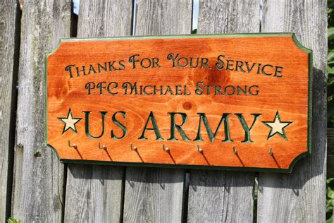 Thank You for Your Military Service Plaque Personalized for | Etsy