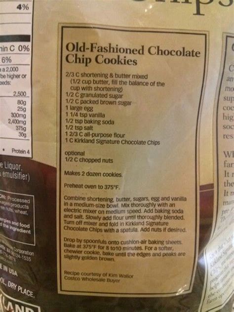 Costco Kirkland Chocolate Chip Cookie Recipe | Bryont Blog