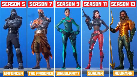 The Evolution of All Mystery Fortnite Skins! All Fortnite Secret Skins ...