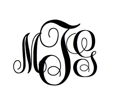 Create Your Own Swirly Monogram Online