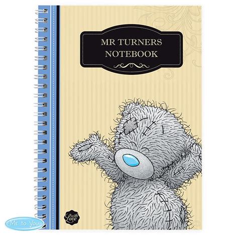 Personalised Me to You Bear For Him A5 Paperback Notebook (P0512V85 ...