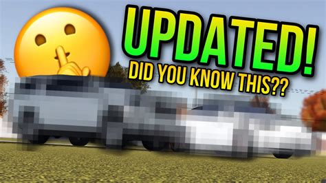 SECRETLY UPDATE CARS!! (Greenville Roblox) - YouTube