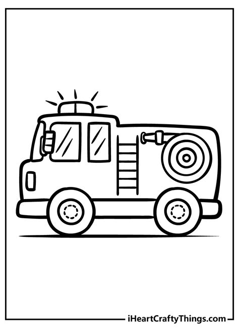 Free Printable Fire Truck Coloring Pages - Printable Templates Free