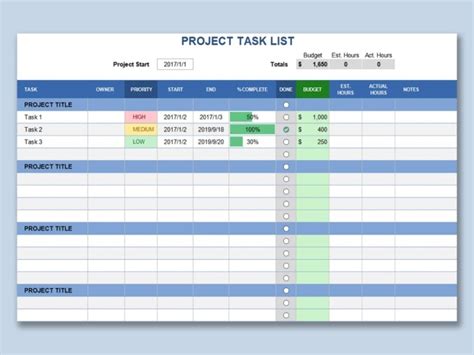 14 Excel Task Tracking Template Excel Templates Excel