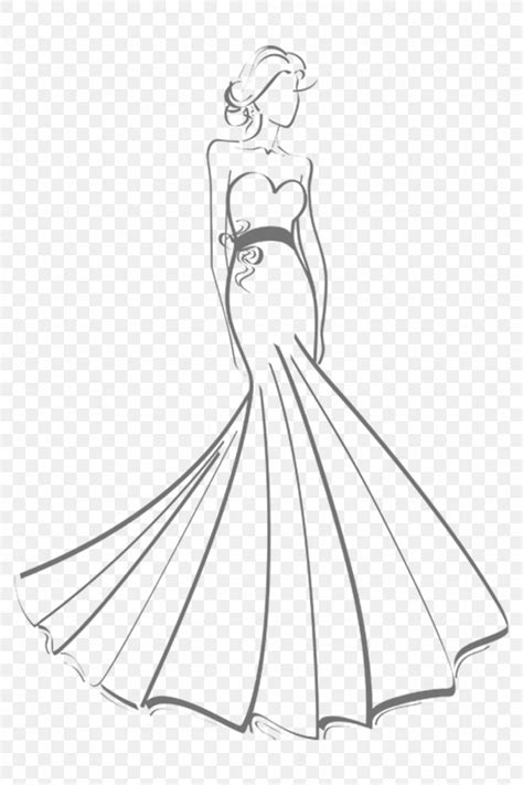 Wedding Picture Wedding Dress Outline Template