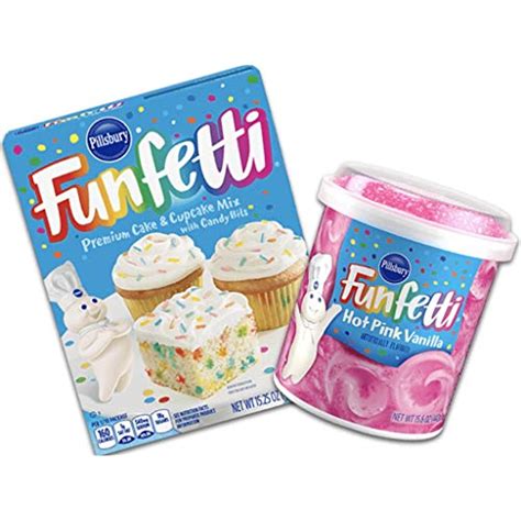 Pillsbury Funfetti Premium Cake & Cupcake Mix with Frosting Bundle (Hot ...