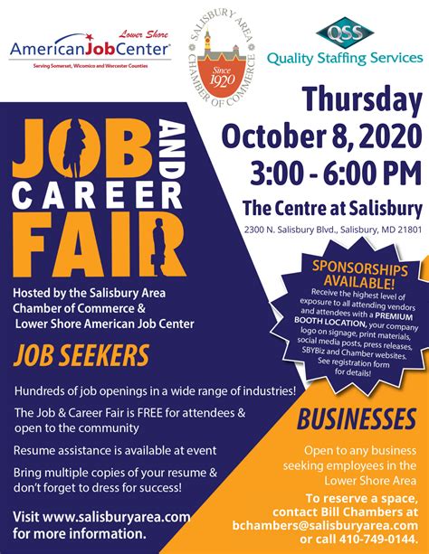 2020 Job & Career Fair Flyer SPONSORS - Delmarva Business Directory ...