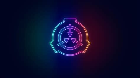 A neon SCP logo Wallpaper I made [3840 x 2160] | Scp, Scp 049 ...