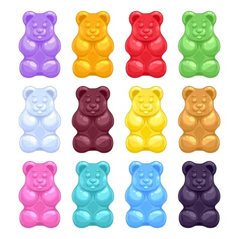 ᐈ Gummy bears drawing stock drawings, Royalty Free gummy bear cliparts ...