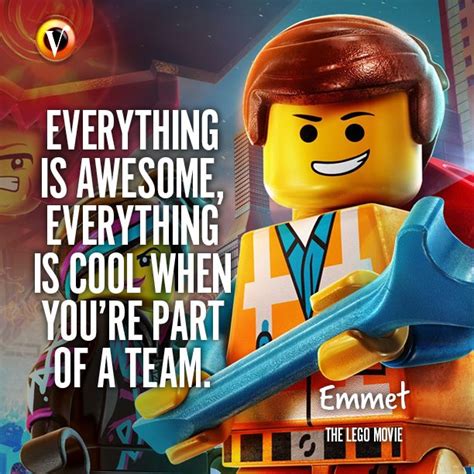 Emmet (Chris Pratt) in The Lego Movie: "Everything is awesome ...