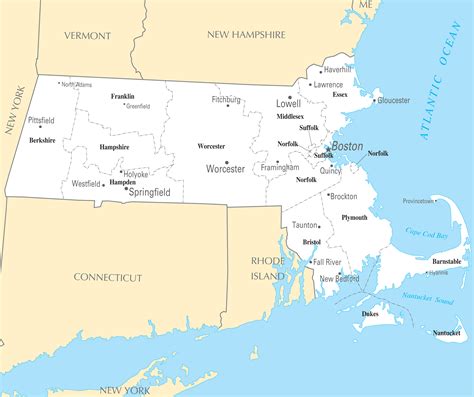 Massachusetts Map Of Cities And Towns World Map | The Best Porn Website