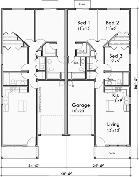 Duplex With Garage Floor Plans – Flooring Ideas