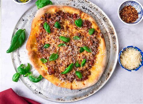 Bolognese Pizza - The Little Ferraro Kitchen