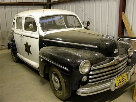 1947 Ford Sedan Vintage Police Car | Police cars, Old police cars, Police