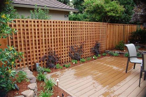 ground level deck ideas - Google Search | Garden fence panels, Lattice ...