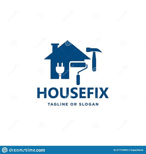 Logo Design Related To House Repair, Remodeling or Painting Stock ...