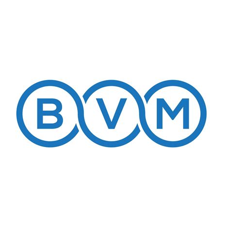 BVM letter logo design on white background. BVM creative initials ...