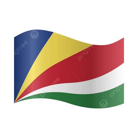 Vector Realistic Illustration Of Seychelles Flag, Seychelles, Flag ...