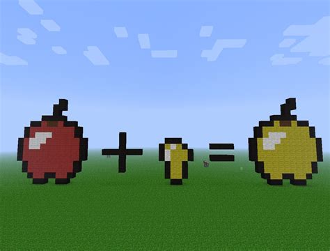 Golden Apple Crafting Recipe Minecraft Map