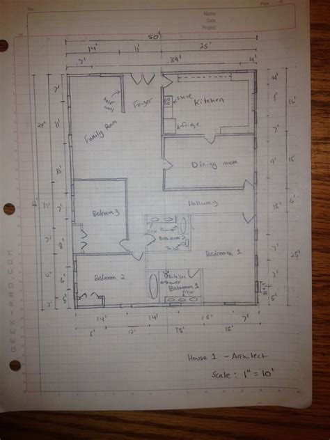 How to Manually Draft a Basic Floor Plan : 11 Steps - Instructables