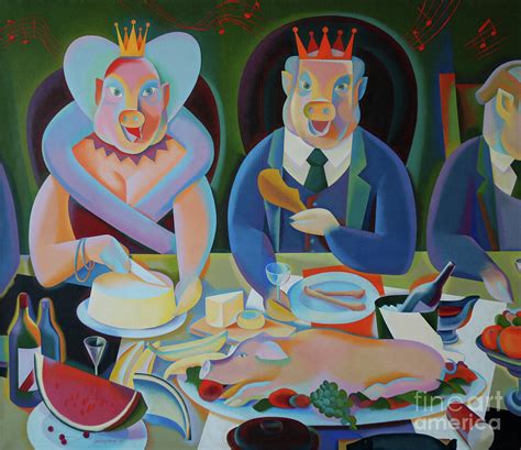 The Bourgeoisie Painting by Jukka Nopsanen