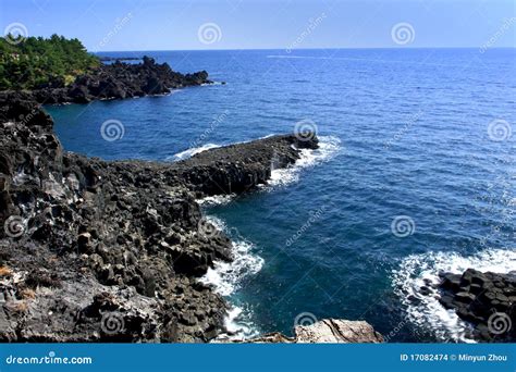 Jeju Volcanic Island stock photo. Image of pattern, ocean - 17082474