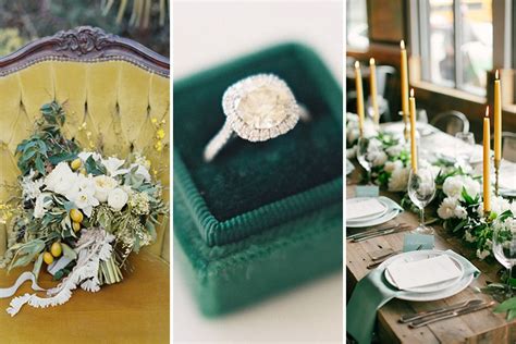 Emerald Green & Mustard Yellow Wedding Inspiration