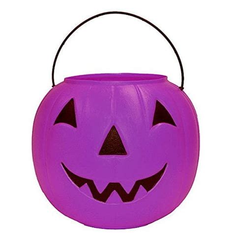 Halloween Pumpkin Candy Bucket - Purple - Walmart.com - Walmart.com