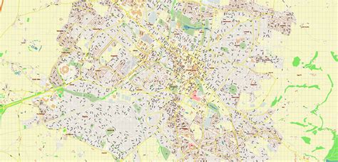 Gloucester + Cheltenham UK PDF Vector Map: City Plan High Detailed ...