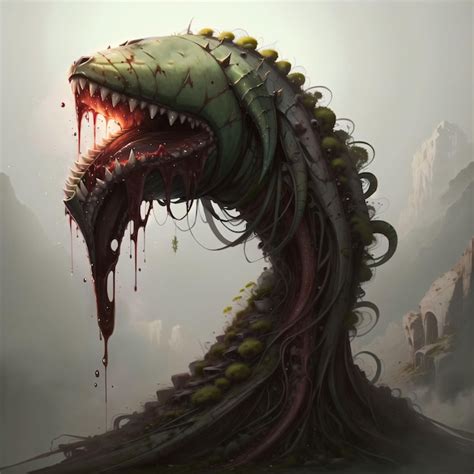 Premium AI Image | carnivorous plant monster