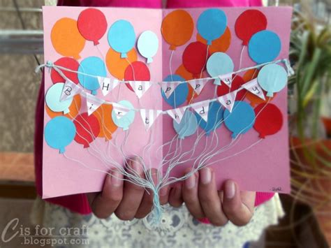 C is for CRAFT!: DIY Balloon Attack Birthday Card