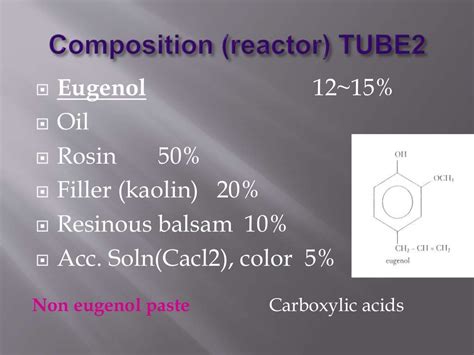 Zinc oxide eugenol